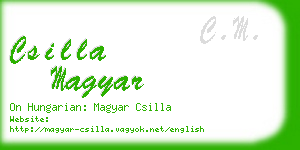 csilla magyar business card